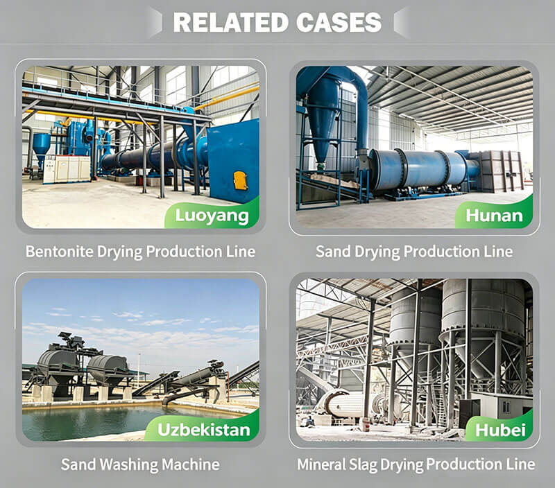 Sand-Dryer-Related-Cases- Global Project Cases Of Sand Dryer