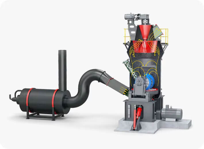 Vertical Roller Mill Working-Principle