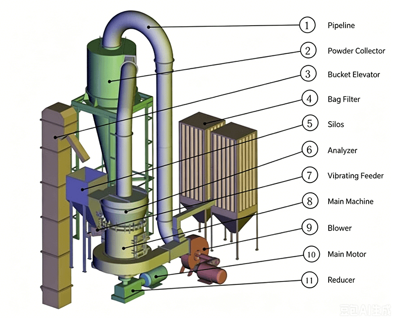 YGM-Grinding-Mill-Structures-